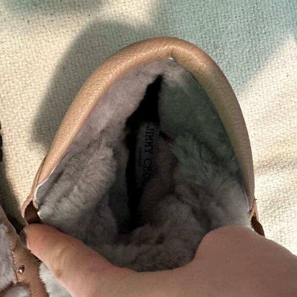 Jimmy Choo Ditto Fur Lined Winter Boots | Sz 39 (US 8.5) - Picture 5 of 9